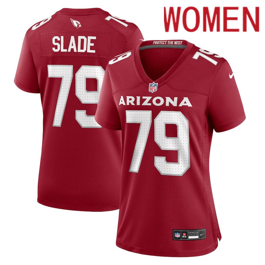 Women Arizona Cardinals #79 Jacob Slade Nike Cardinal Game NFL Jersey->women nfl jersey->Women Jersey